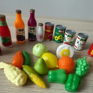 Play Food Vintage Set M&C Toy Grocery